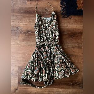 RHODE RESORT | Mini Tie Paisley Dress
